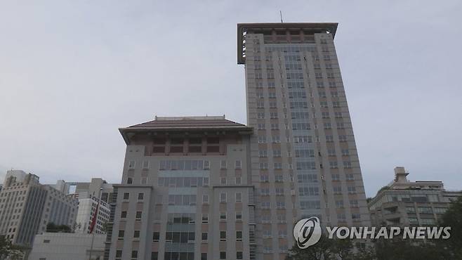 서울 명동 주한 중국대사관 [연합뉴스TV 제공]