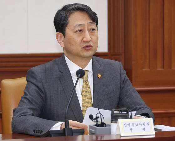 안덕근 산업통상자원부 장관이 19일 정부서울청사에서 열린 국정현안관계장관회의에서 발언하고 있다. 〈사진=연합뉴스〉