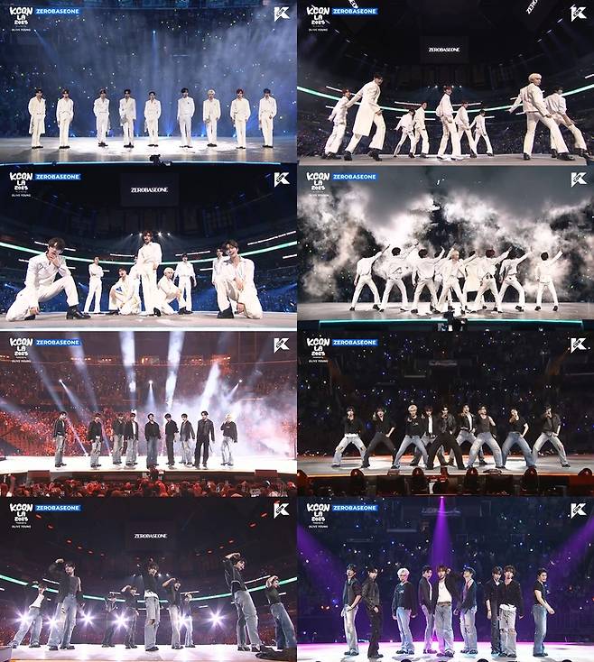 제로베이스원. 사진 | ‘KCON LA 2025’ 방송화면 갈무리