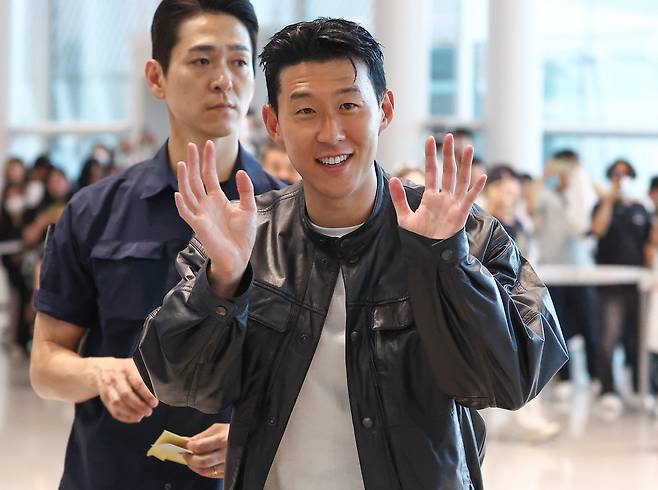 손흥민, 목적지는 어디?<저작권자(c) 연합뉴스, 무단 전재-재배포, AI 학습 및 활용 금지>