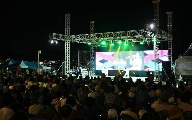 일광낭만가요제 현장.