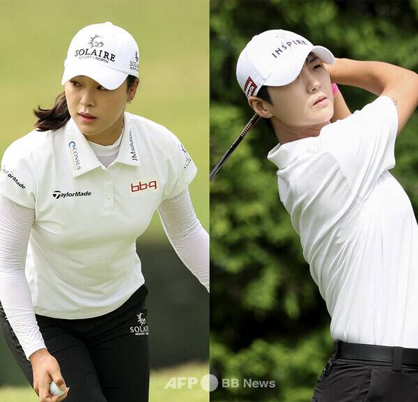 2025년 한국여자프로골프(KLPGA) 투어 제12회 제주삼다수 마스터스에 출전하는 윤이나, 박성현 프로. 사진제공=ⓒAFPBBNews = News1 (사진을 무단으로 사용하지 마십시오.)