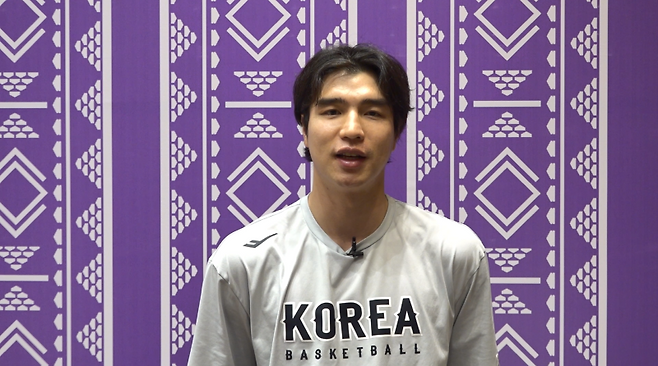5일 호주와의 2025 FIBA 아시아컵 조별리그 1차전 대비 각오를 밝힌 대표팀 김종규. 사진=대한민국농구협회