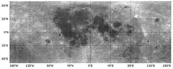 광시야 편광 카메라(PolCam) 관측 영상(2023~2024년 관측)으로 작성한 달 전면지도. 가시광에서의 달 전면지도 작성은 미국, 일본, 중국에 이어 세계 4번째 완성 지도이다. [사진=우주청]