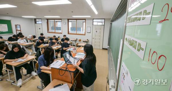 100일 앞으로 다가온 2026학년도 대학수학능력시험. 윤원규기자