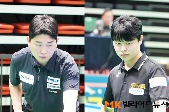 강호 김민석(왼쪽)과 박상준이 안동시장배 16강전에서 나란히 승리를 거두고 8강에서 만난다.