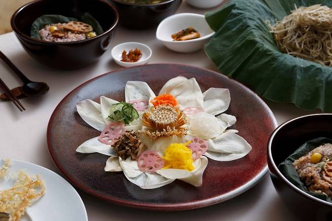 사찰 음식 모습. 한국관광공사 제공.