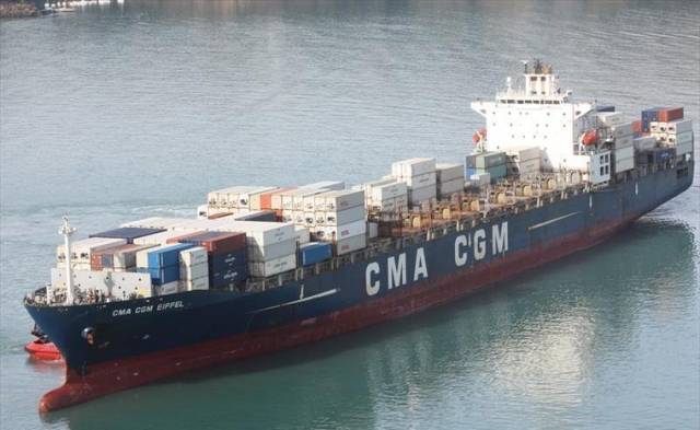 프랑스 CMA-CGM의 컨테이너선. 사진제공=CMA-CGM