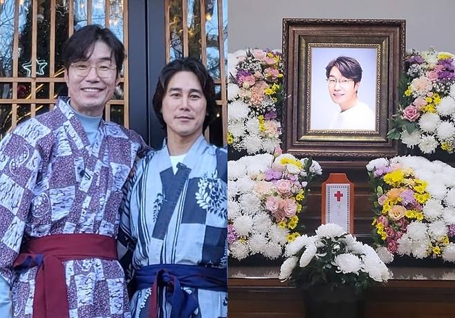 고 송영규, 정태우, 고 송영규의 영정 사진. 사진|정태우 SNS