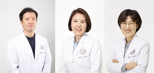 한림대한강성심병원 재활의학과 서정훈(왼쪽부터)·주소영·조윤수 교수 [한림대의료원 제공]