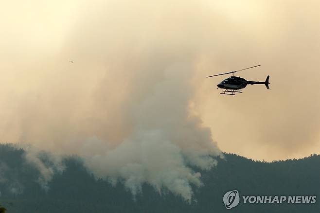 캐나다에서 확산하는 산불 [AP 연합뉴스. 재판매 및 DB 금지]