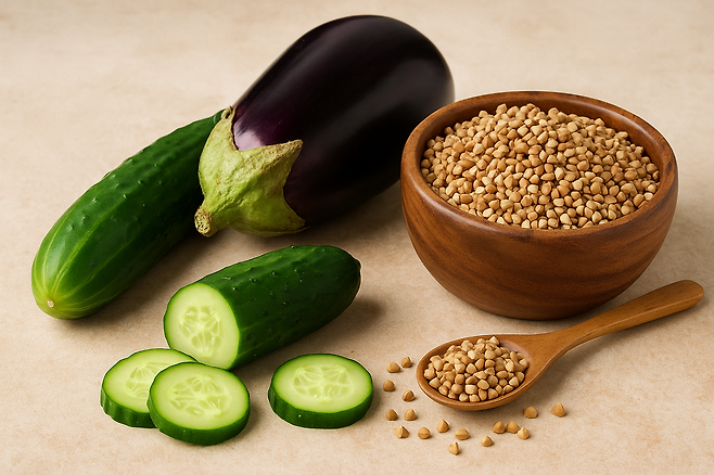 오이 가지 메밀