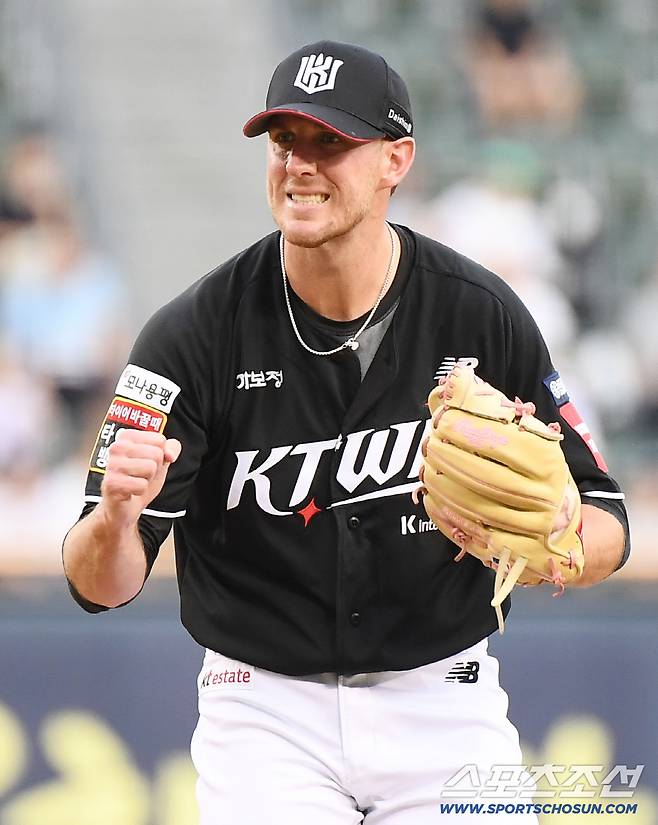 30일 서울 잠실구장에서 열린 KT-LG전. KT 선발투수로 마운드에 오른 패트릭. 잠실=정재근 기자 cjg@sportschosun.com/2025.7.30/