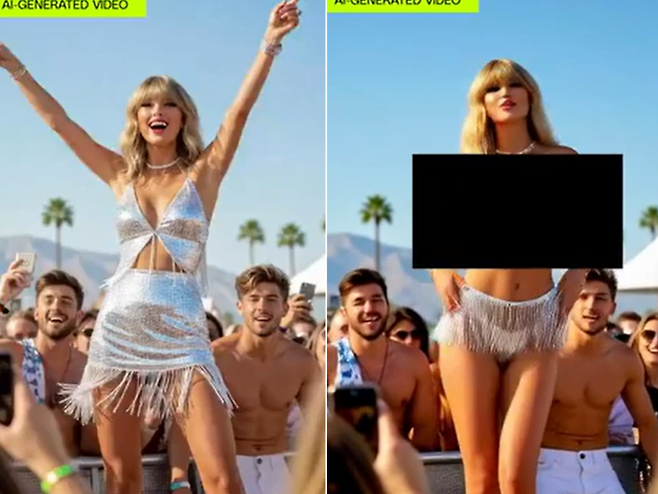 IT 전문매체 더버지가 그록이매진을 활용해 테일러 스위프트의 영상을 생성했다. 더버지