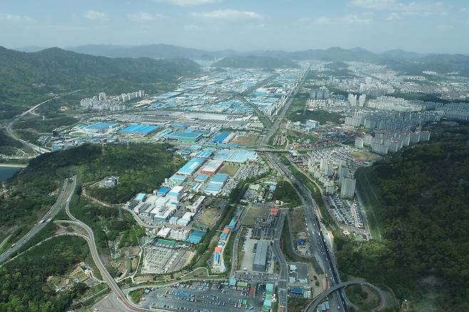 창원산업단지 전경. 경남도 제공
