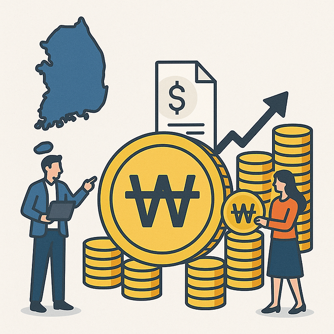 챗GPT가 그린 한국의 스테이블코인 발행. [챗GPT]