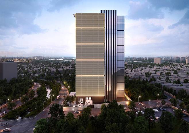 인도네시아 자카르타 멘텡 지역에 조성될 AI데이터센터 조감도.  LG CNS