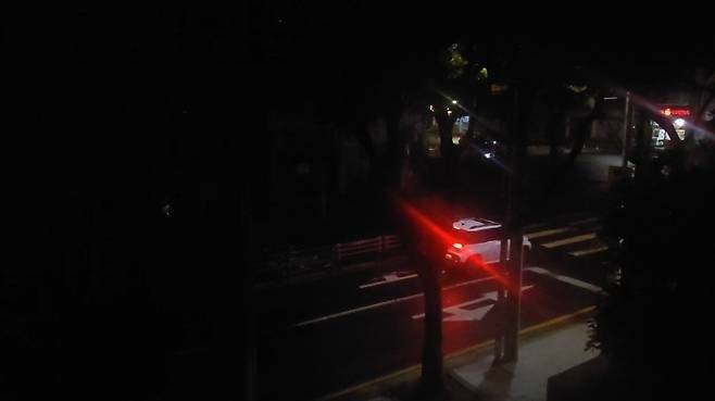 3일 밤 정전된 제주시 [독자 제공. 재판매 및 DB 금지]