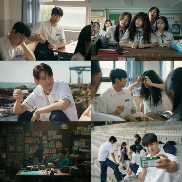 배우 공명 신은수 차우민 등이 출연하는 넷플릭스 새 영화 '고백의 역사'가 보도스틸을 공개해 눈길을 끌었다. /넷플릭스