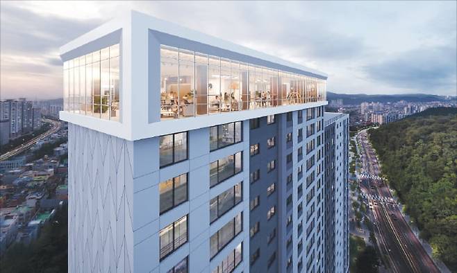 울산 ‘한화포레나 울산무거’ 투시도.