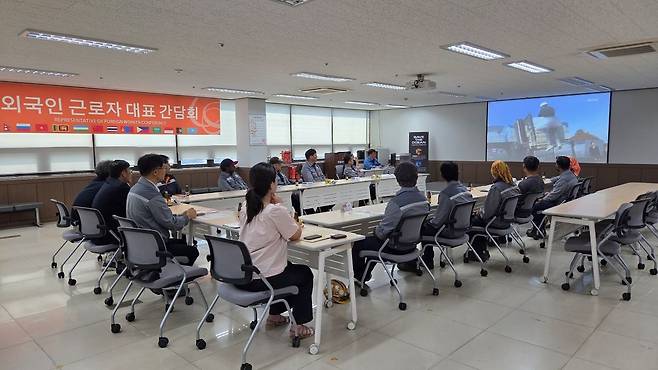 전남경찰청 광역정보5팀, 외국인 인권침해 예방 간담회. 전남경찰청 제공