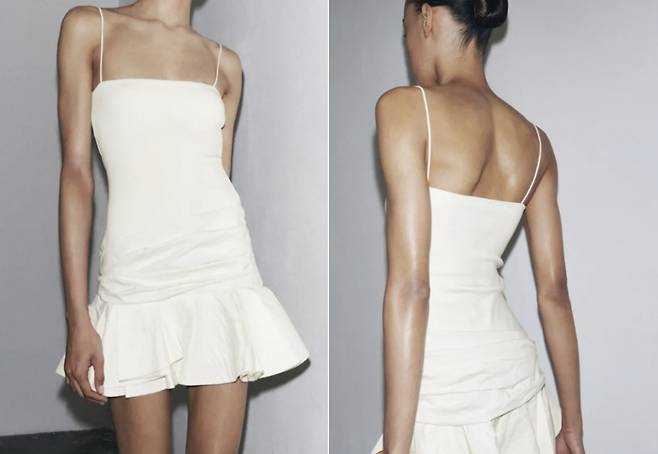 세계적 의류 브랜드 자라(Zara) 광고가 너무 마른 모델을 내세웠다는 이유로 영국에서 퇴출당했다./사진=BBC