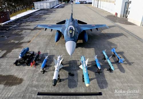 일본 항공자위대 F-2 전투기 [항공자위대 홈피 캡처 (연합뉴스 제공)]