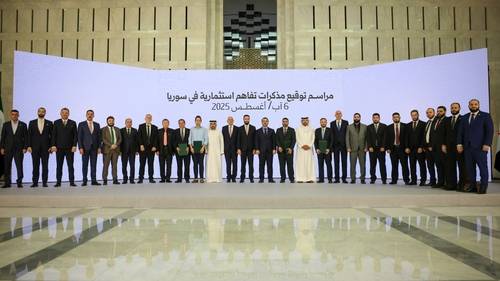 시리아, 공항·지하철 등 인프라 개발에 19조원 투자 유치 [시리아 대통령실 제공. 재판매 및 DB 금지]