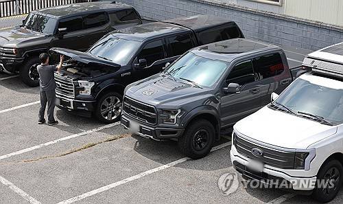 미국산 픽업트럭  [연합뉴스 자료사진]