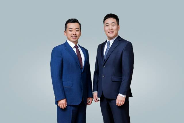 바디프랜드의 새 대표로 선임된 곽도연(왼쪽), 김철환(오른쪽) 공동대표/사진제공=바디프랜드