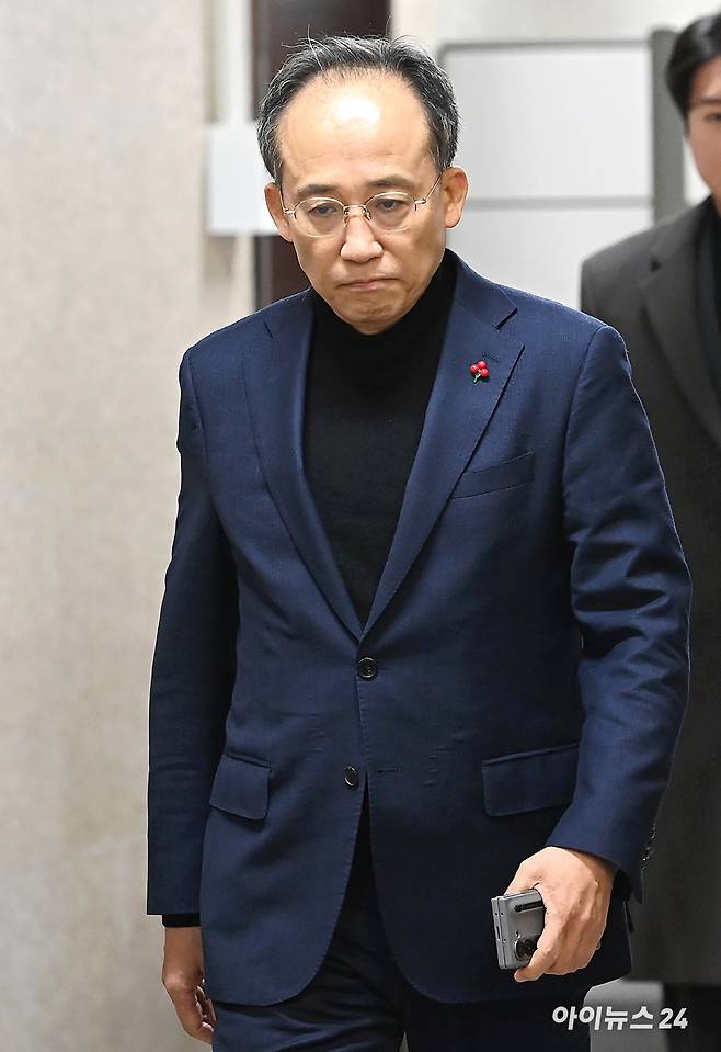 추경호 국민의힘 원내대표가 4일 오전 서울 여의도 국회에서 열린 최고위원회의에 참석하고 있다. [사진=곽영래 기자]