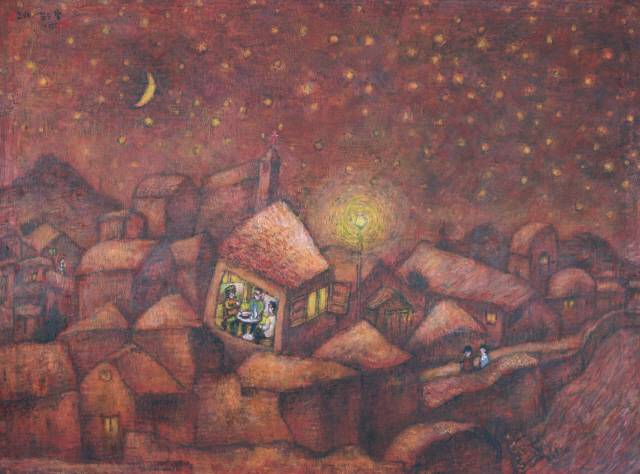 ▲ 이광택 작 ‘도시의 깊은 밤’