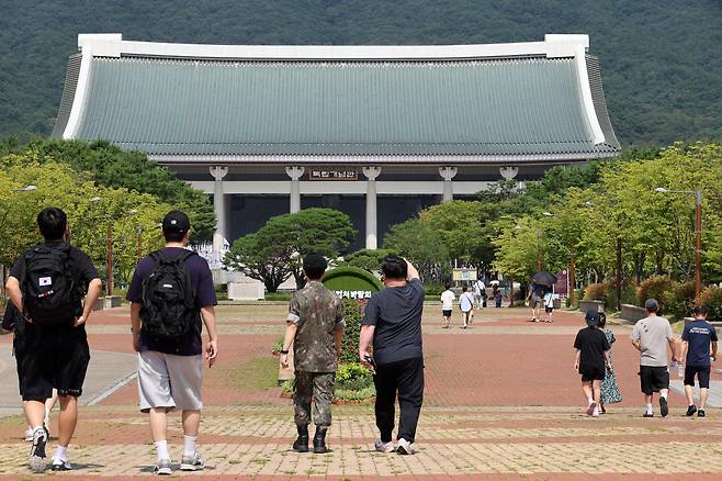 A view of the Independence Hall of Korea in Cheonan, South Chungcheong, on Aug. 14, 2024. [YONHAP]