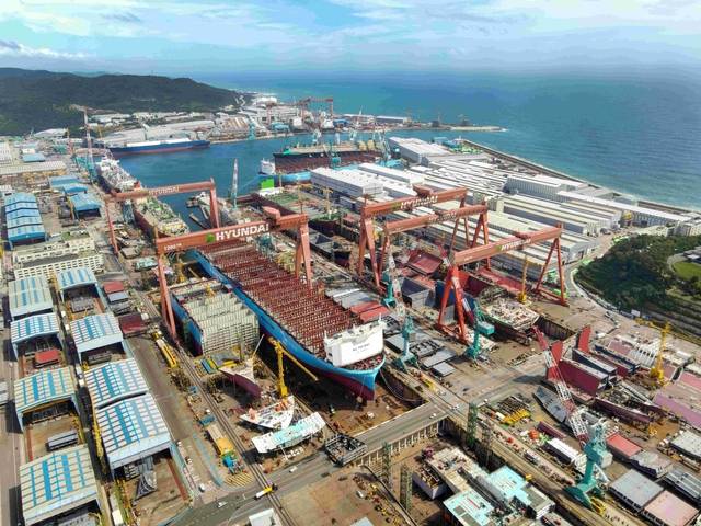 HD현대중공업 울산 야드 전경. HD현대중공업 제공
