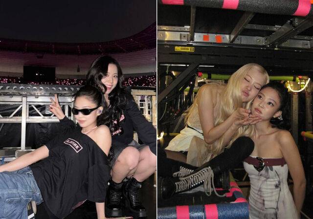 블랙핑크 제니가 파리 콘서트 비하인드 사진을 공개했다./제니 인스타그램