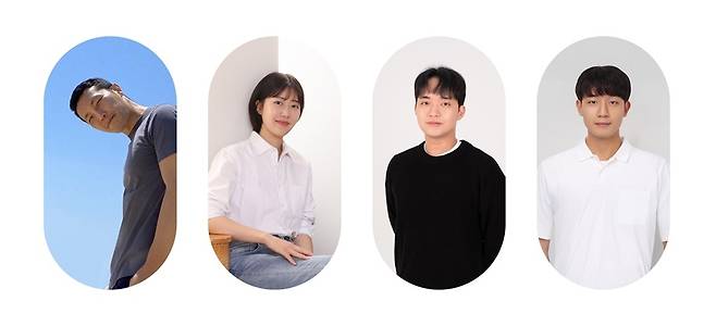 박현준(왼쪽부터) 교수, 강은주·김재성 석사과정, 김민수 학사과정.[KAIST 제공]