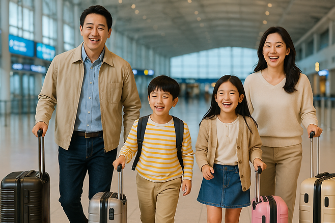 지난해 출국납부금이 인하되면서 초과납부한 요금을 돌려받을 수 있는 ‘출국납부금 온라인 환급 서비스’가 운영 중이다.  [챗GPT를 이용해 제작함]