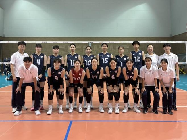 한국 21세 이하(U-21) 여자 배구대표팀. 대한배구협회 제공