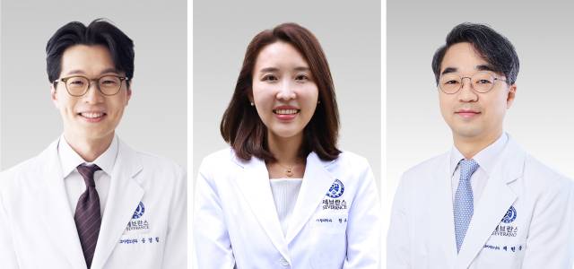 송경철(왼쪽부터) 강남세브란스병원 소아청소년과 교수, 권유진 용인세브란스병원 가정의학과 교수, 채현욱 강남세브란스병원 소아청소년과 교수. 사진 제공=연세의료원
