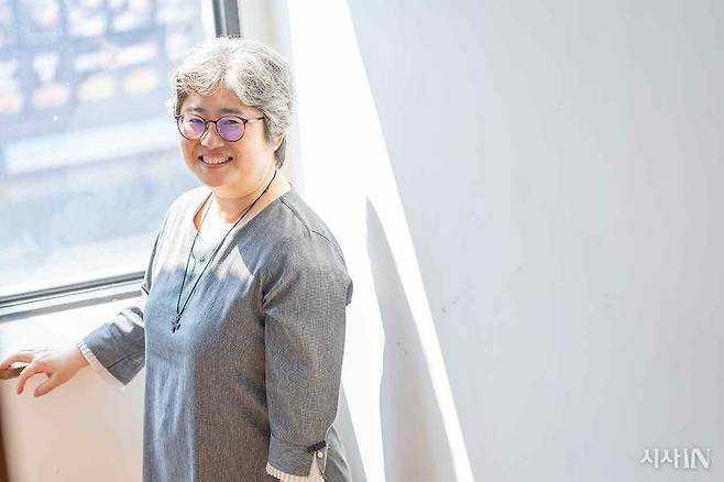 아산 YMCA 건물에서 만난 감리교 여성지도력개발원의 최소영 목사. ⓒ시사IN 박미소