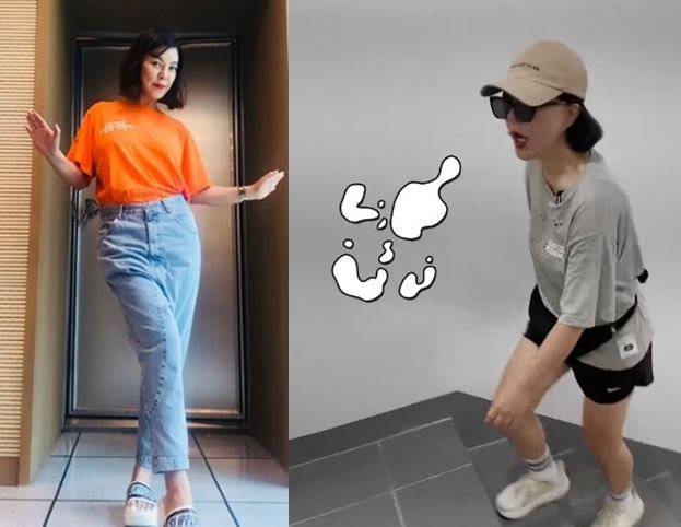 최화정이 계단 오르기를 꾸준히 하며 몸매를 관리한다고 말했다. [사진='최화정의 파워타임' 인스타그램/최화정 유튜브 채널 영상 캡처]