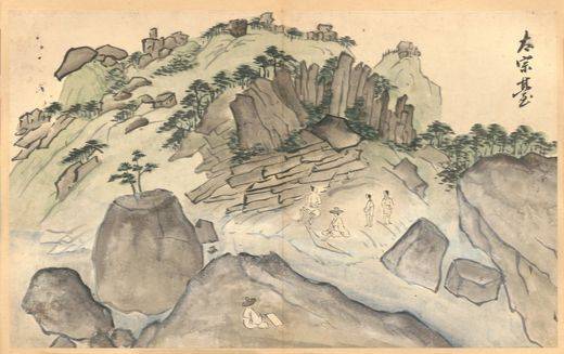 강세황(1713~1791)의 『송도기행첩』 중 태종대. 국립중앙박물관 소장. [사진 국립중앙박물관]