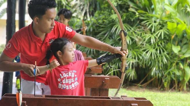 태국 푸껫 클럽메드 푸켓 리조트 양궁 액티비티 / 사진 = 장주영 여행+ 기자