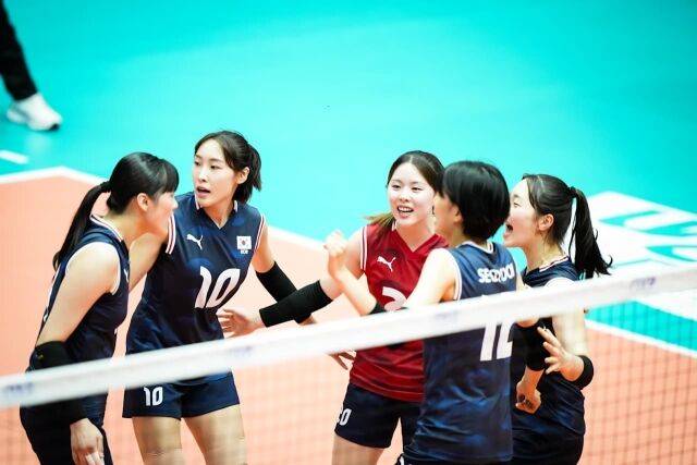 한국 U21 여자배구대표팀./FIVB