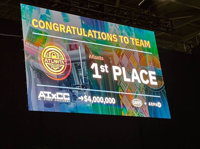 우승 결과 발표 장면.[KAIST 제공]