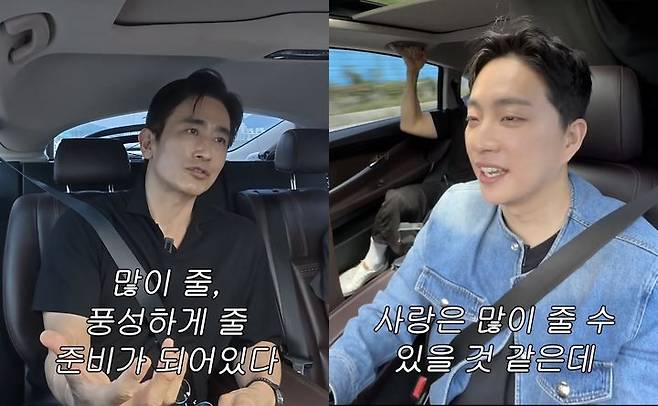 [서울=뉴시스] 차인표(왼쪽), 박위. (사진=박위 인스타그램 캡처) 2025.08.09. photo@newsis.com *재판매 및 DB 금지