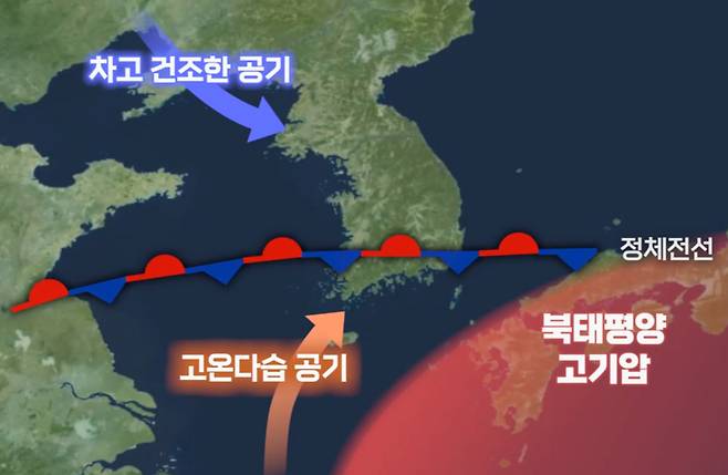 정체전선에 의한 잦은 비 예보 [연합뉴스TV 제작]