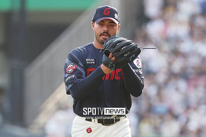 ▲ 13일 대전 한화전 선발로 예고된 알렉 감보아. 한화전 첫 등판이다 ⓒ곽혜미 기자