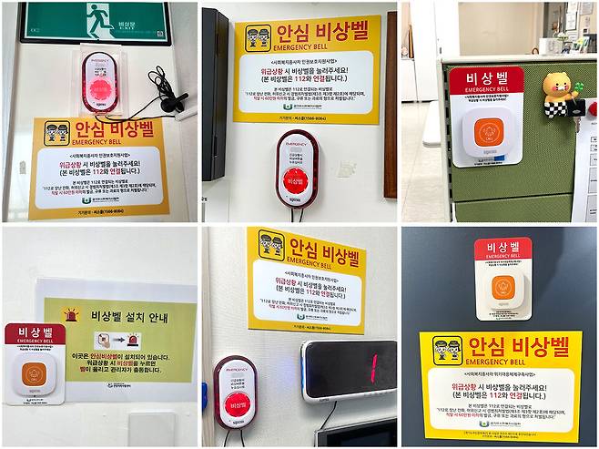 ▲&nbsp;경기도의 예산 지원으로 도내 사회복지시설에 설치된 비상벨. 위급상황에서 신속히 경찰을 부를 수 있을 뿐더러, '잠재적 가해'에 대한 억제 효과를 가져올 수 있다. /제공=경기도사회복지사협회
