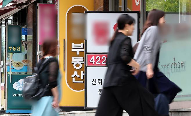 서울 송파구에 위치한 부동산중개업소 밀집 지역. / 뉴스1